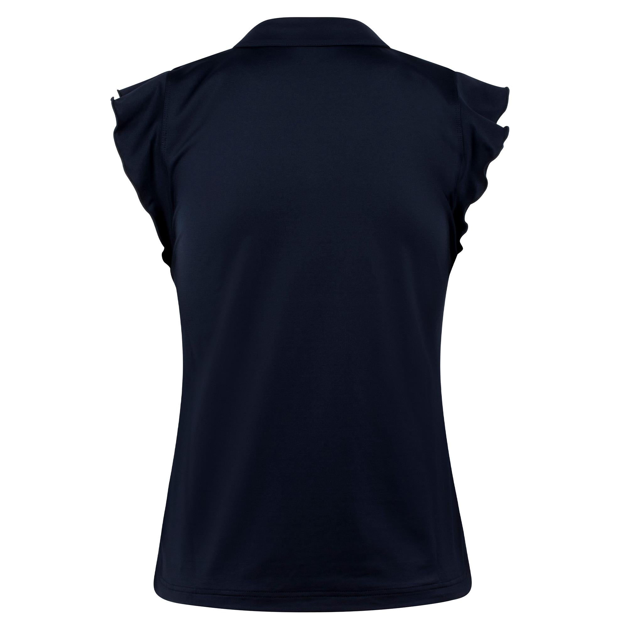 Daily Sports Luxe Ladies Sleeveless Golf Polo Shirt Navy